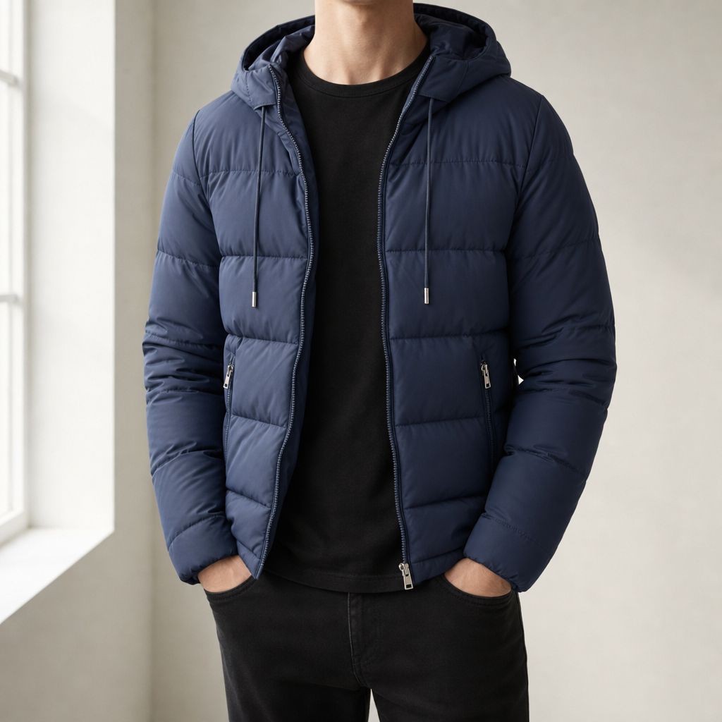 Matthew | Serifos Hooded Quilted Puffer Jacket