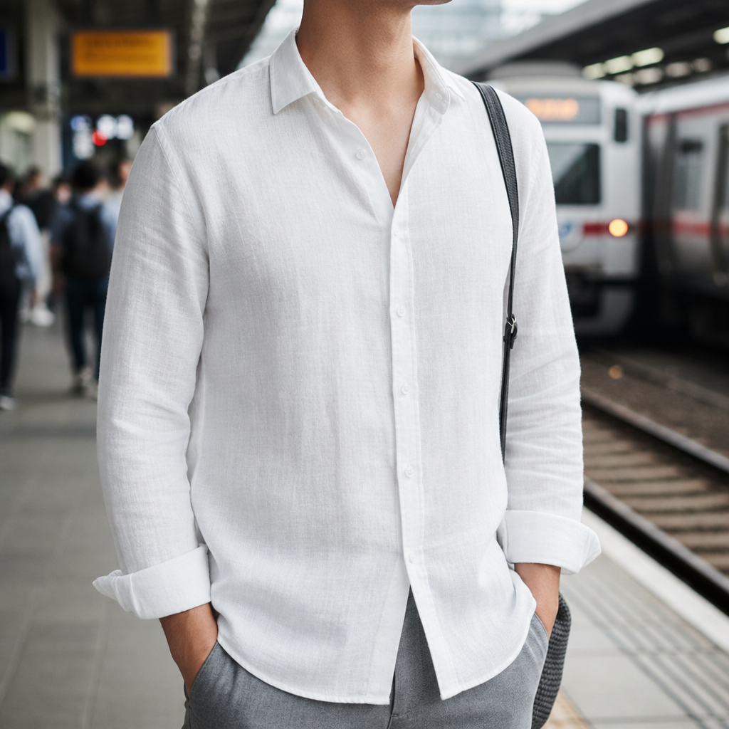 Matthew | Tossa Linen Button-Up Shirt
