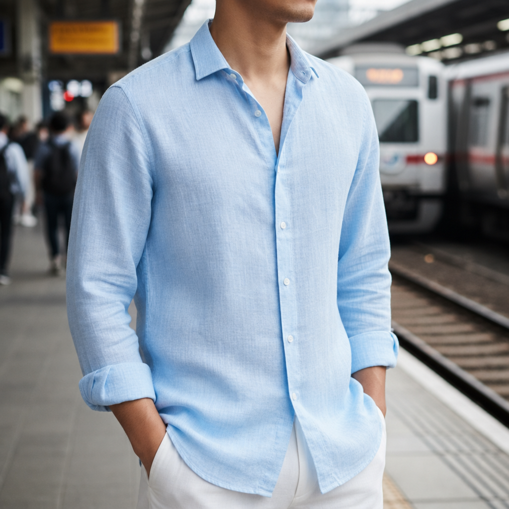 Matthew | Tossa Linen Button-Up Shirt