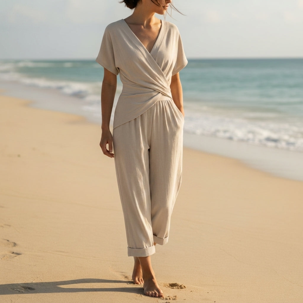 Maya | Santorini Wrap Two-Piece Set
