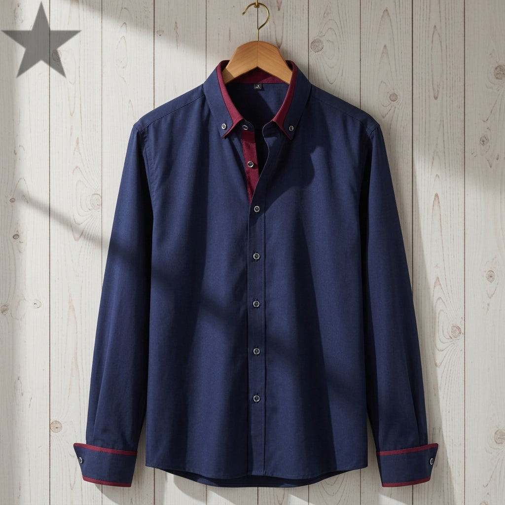 Michael | Paris Contrast Collar Dress Shirt