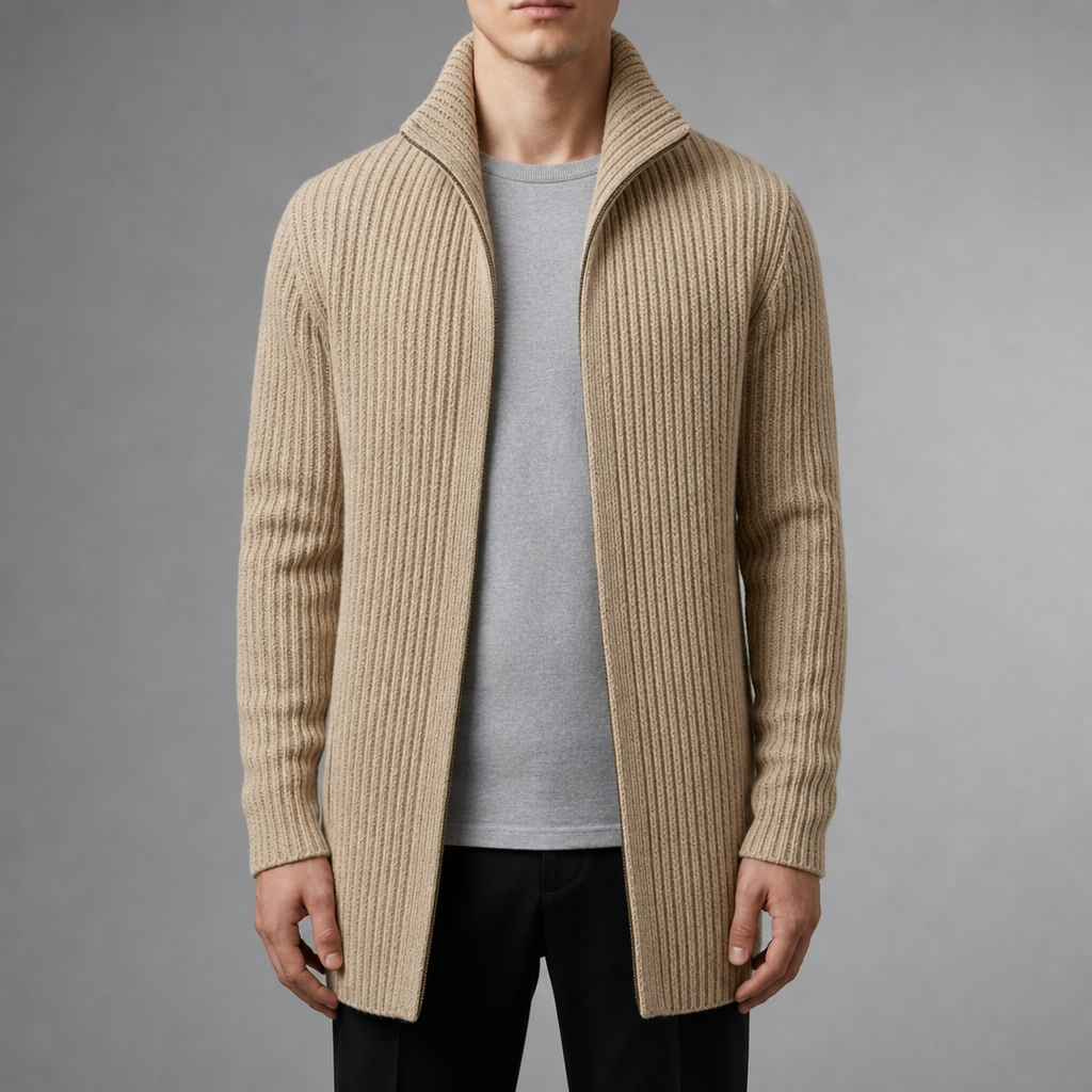 Miles | Lesvos Ribbed Knit Cardigan