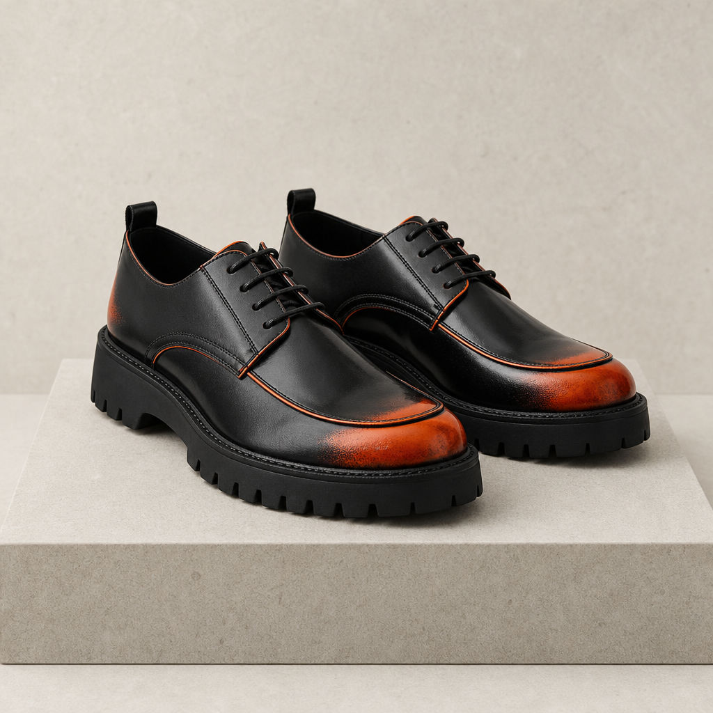 Miles | Sesimbra Gradient Leather Derby Shoes