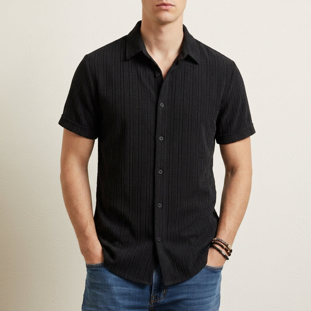 Miles | Sitia Striped Short Sleeve Shirt