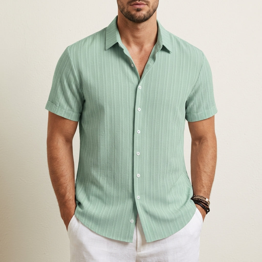 Miles | Sitia Striped Short Sleeve Shirt