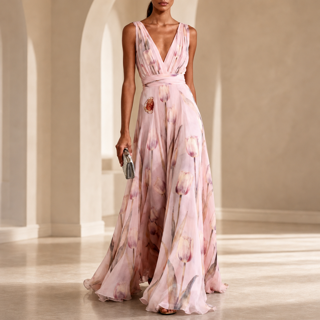 Natalie | Sete Floral Wrap Maxi Dress