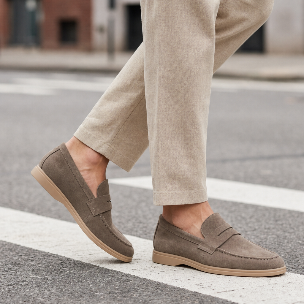 Nolan | Birgu Suede Penny Loafers