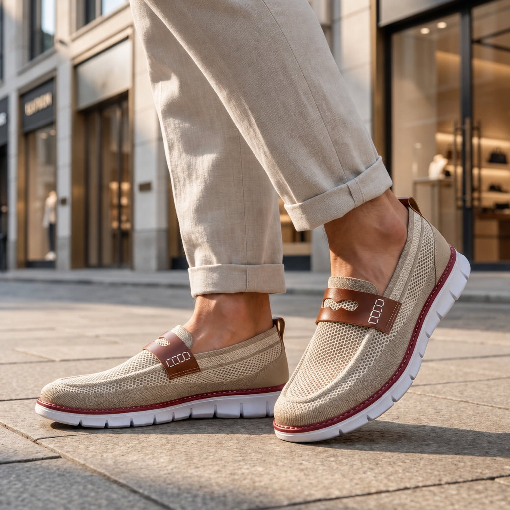 Nolan | Elvas Mesh Slip-On Loafers