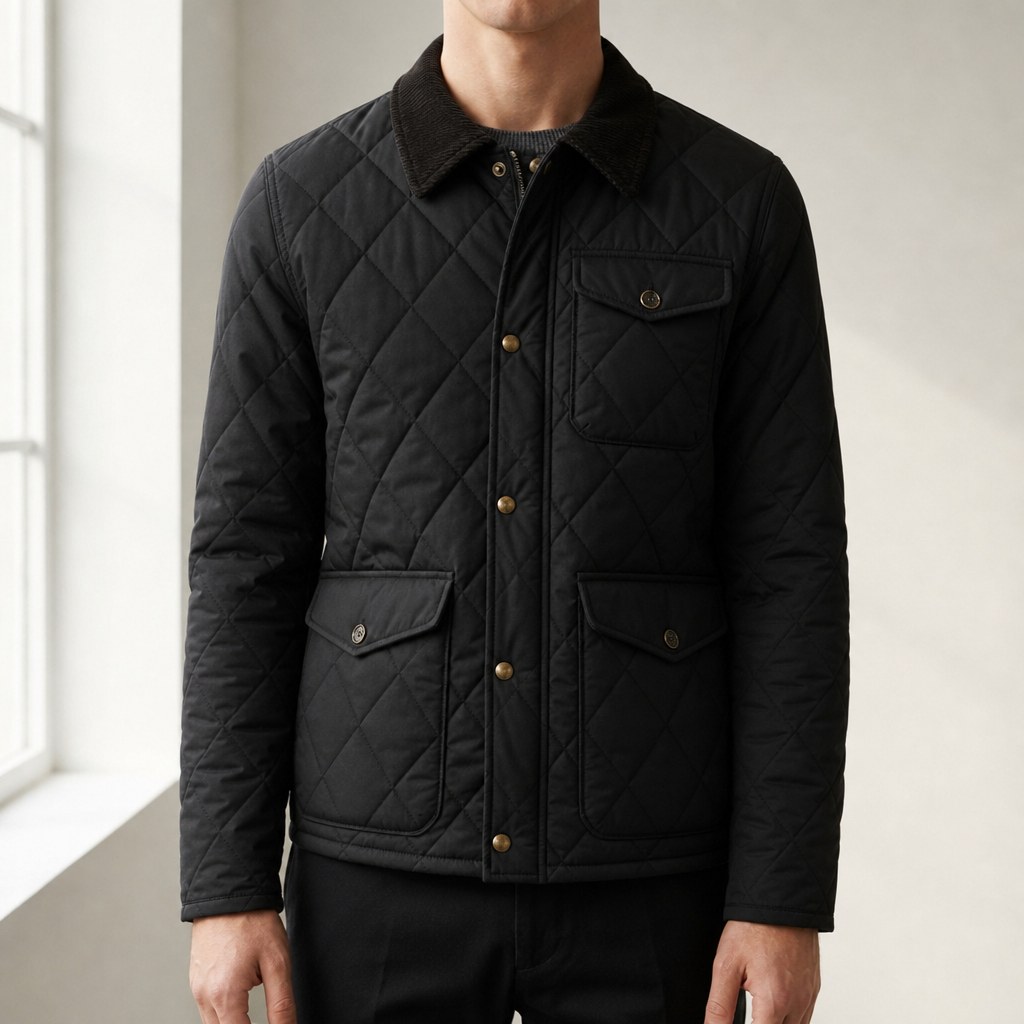 Nolan | Tinos Quilted Corduroy Collar Jacket