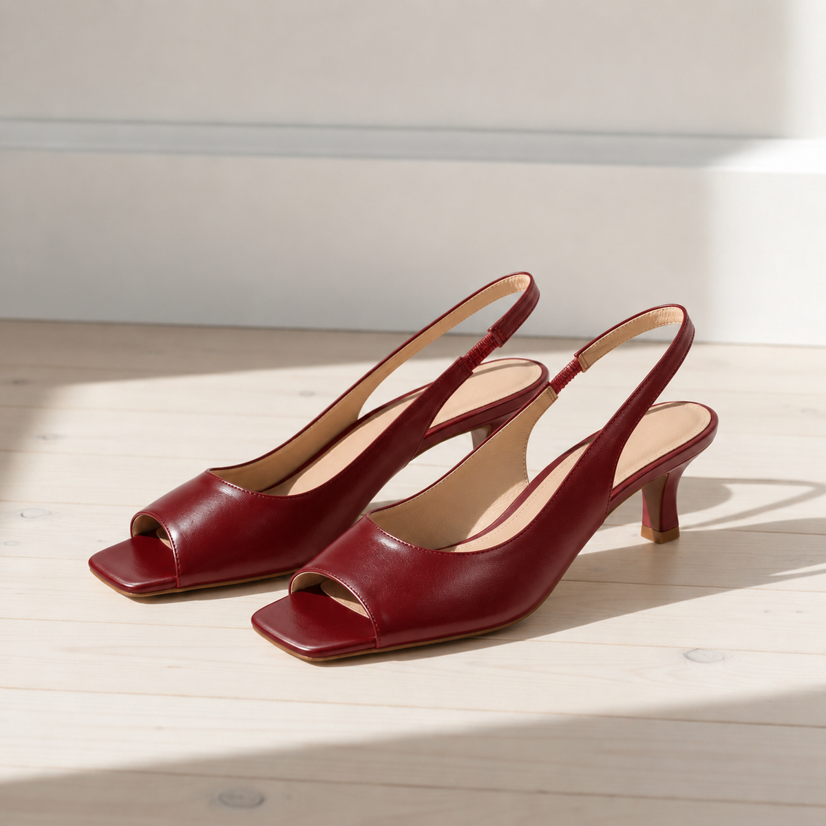 Nova | Cartagena Leather Slingback Heels