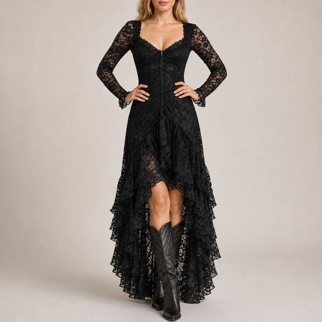 Nova | Narbonne Lace High-Low Dress