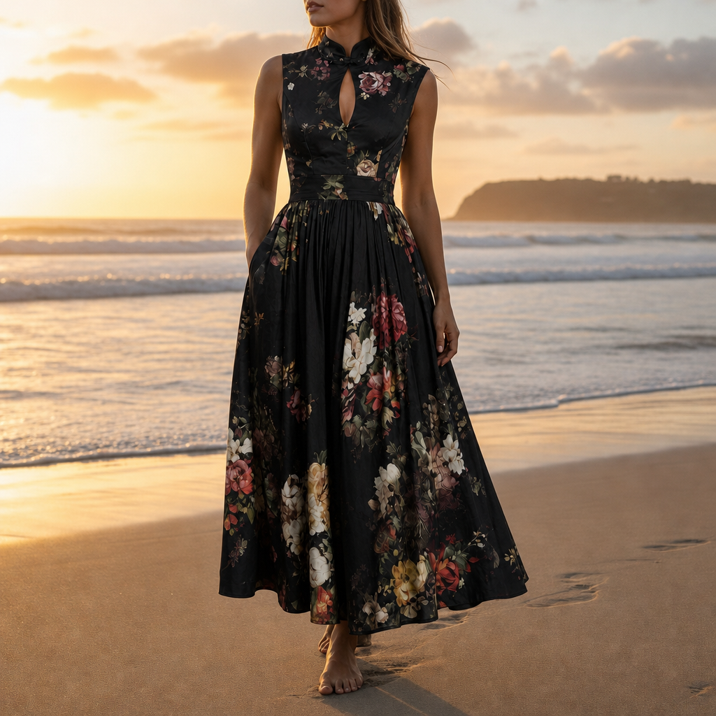Nova | Trujillo Floral A-Line Maxi Dress