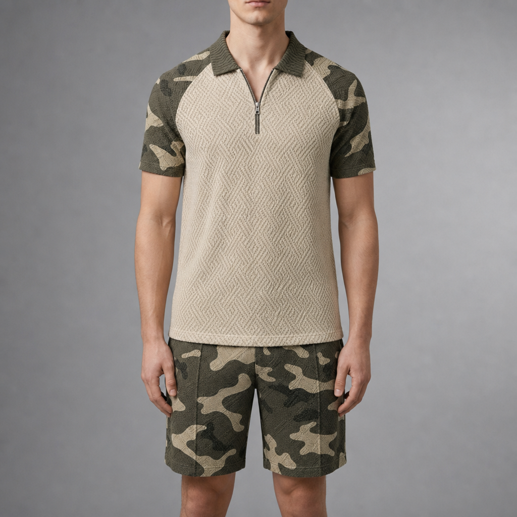 Oliver | Anzio Camo Polo Co-Ord Set