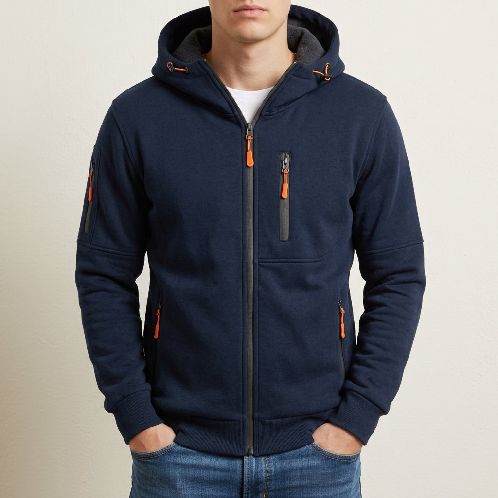 Owen | Cartagena Multi-Pocket Zip Hoodie