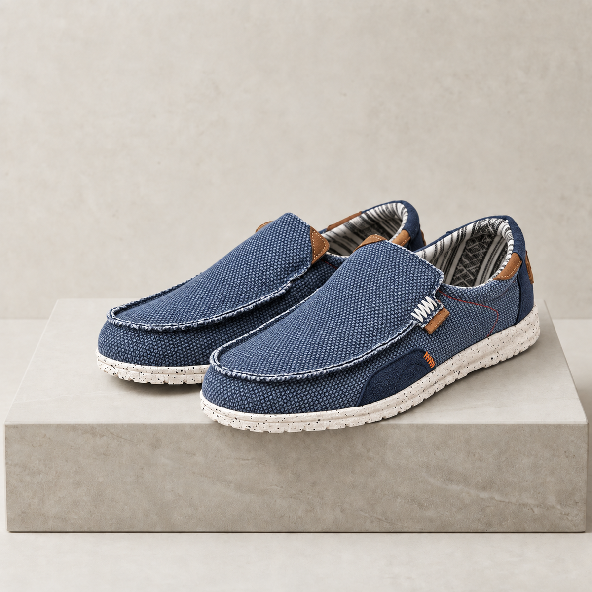 Patrick | Porto Vecchio Canvas Slip-On Loafers