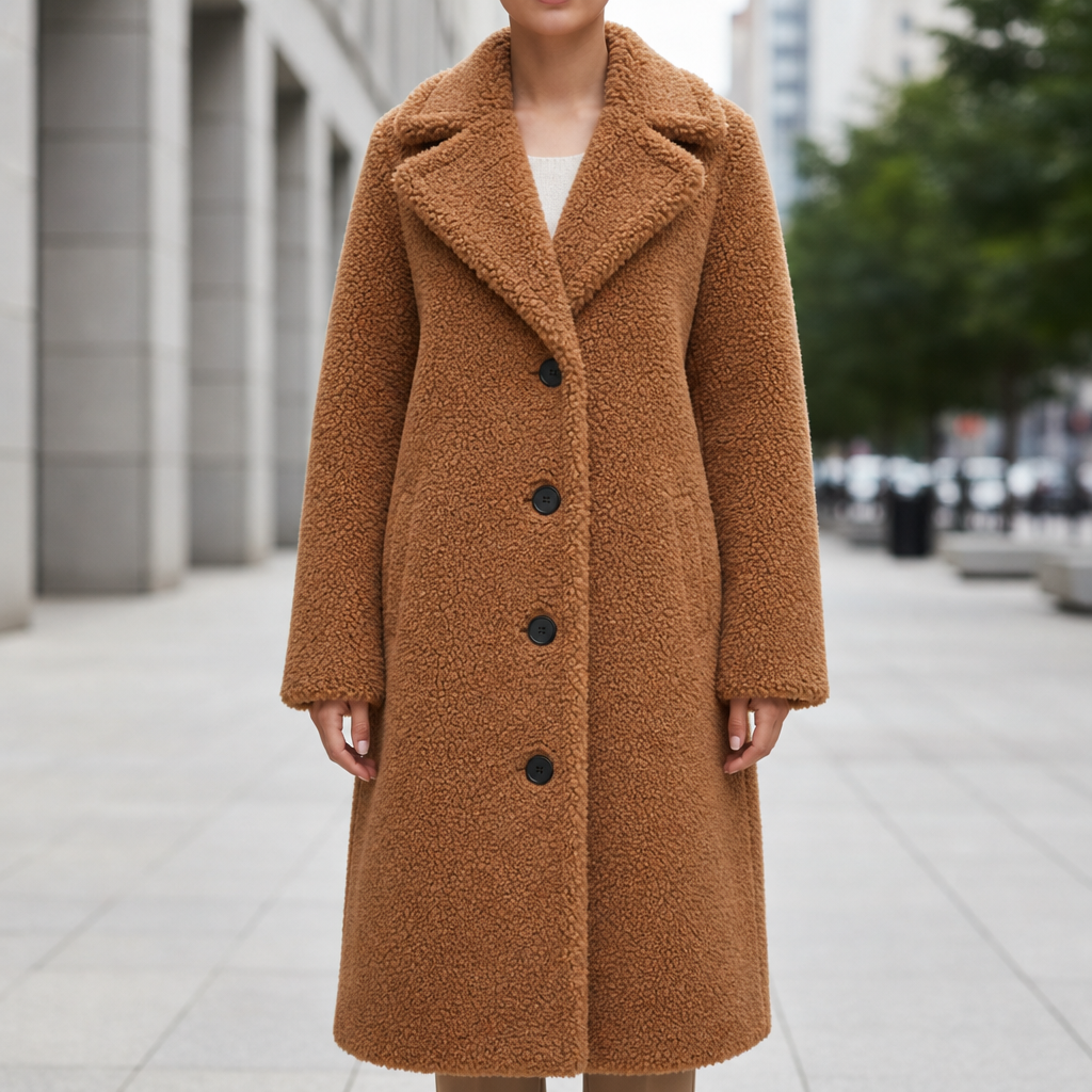 Piper | Eze Oversized Teddy Long Coat