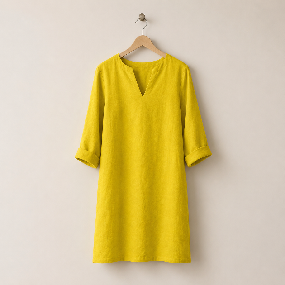 Piper | Sorrento Women's V-Neck Linen Midi Dress