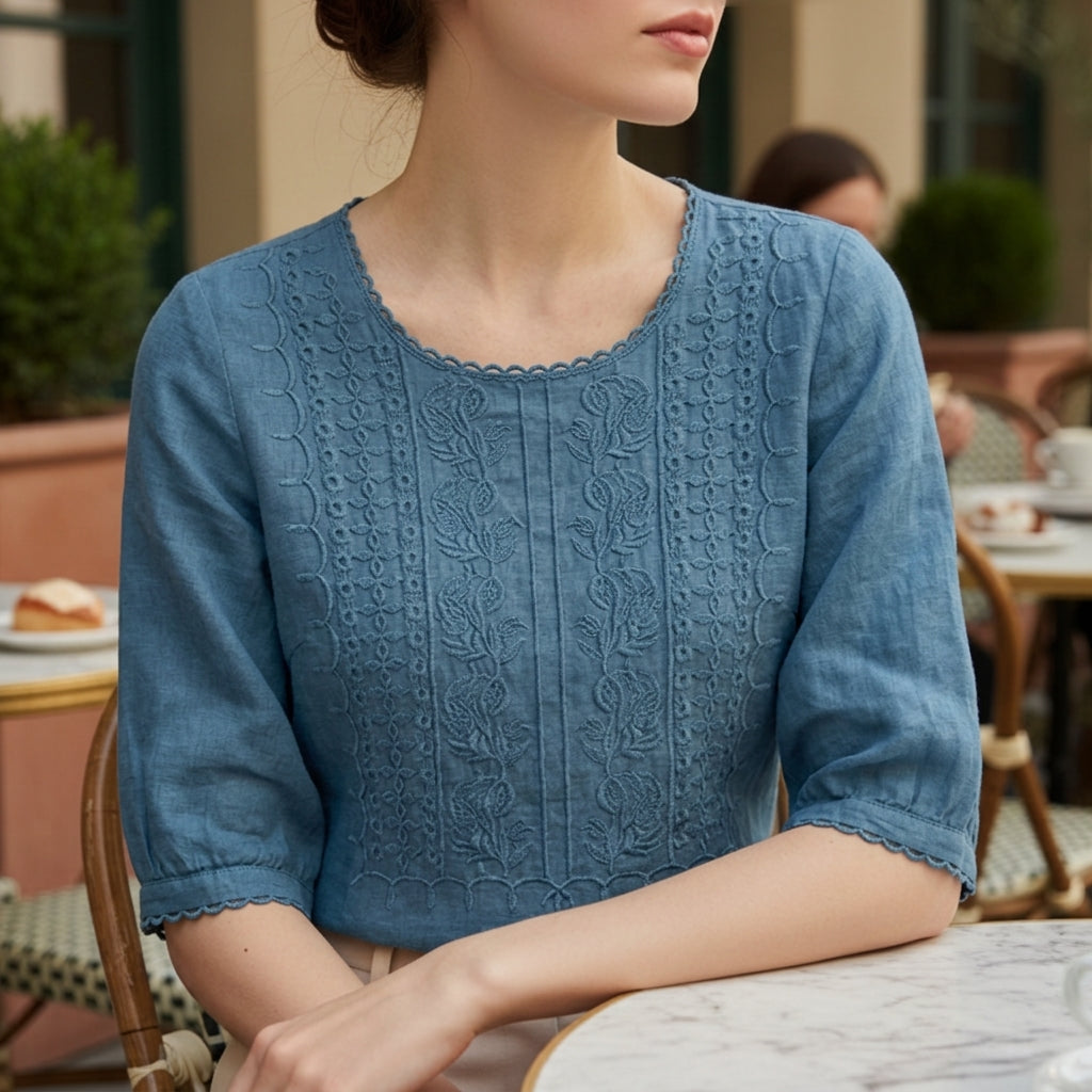 Riley | Gordes Floral Lace Blouse