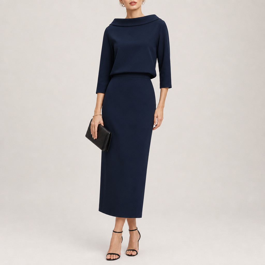 Riley | Taormina Boat Neck Midi Set