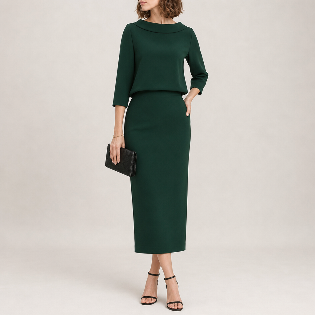 Riley | Taormina Boat Neck Midi Set
