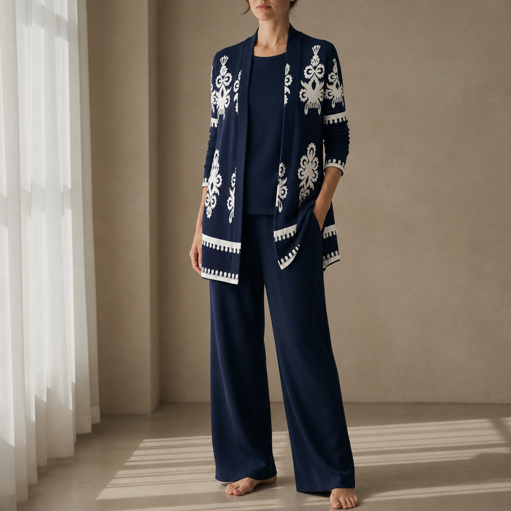 Ruby | Cassis Floral Print 3-Piece Set