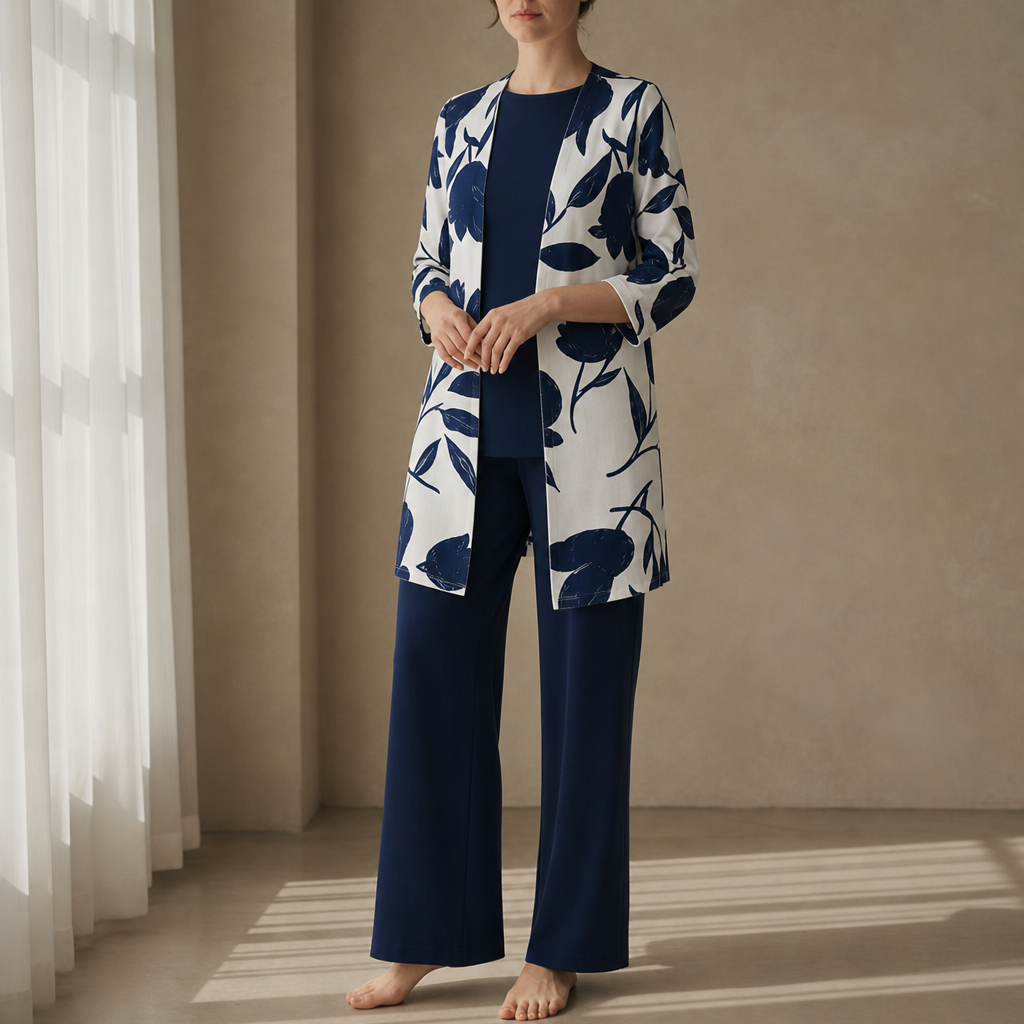 Ruby | Cassis Floral Print 3-Piece Set