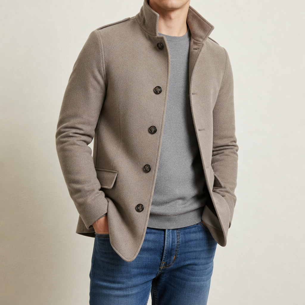 Ryan | Monemvasia Slim Wool Blend Coat