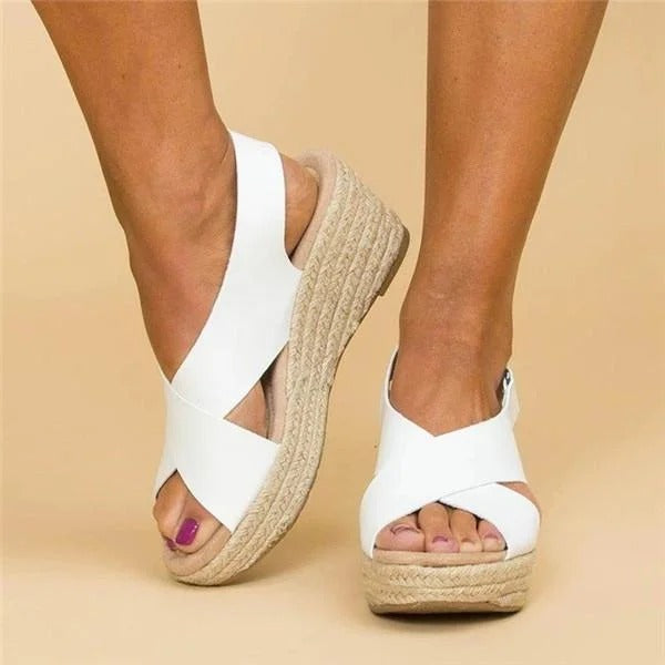 Sadie | Elara Orthopedic Espadrille Wedges