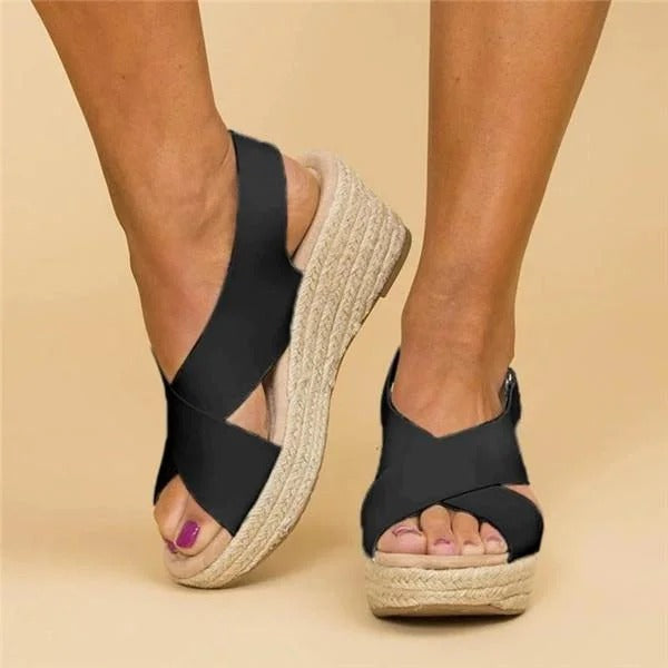Sadie | Elara Orthopedic Espadrille Wedges