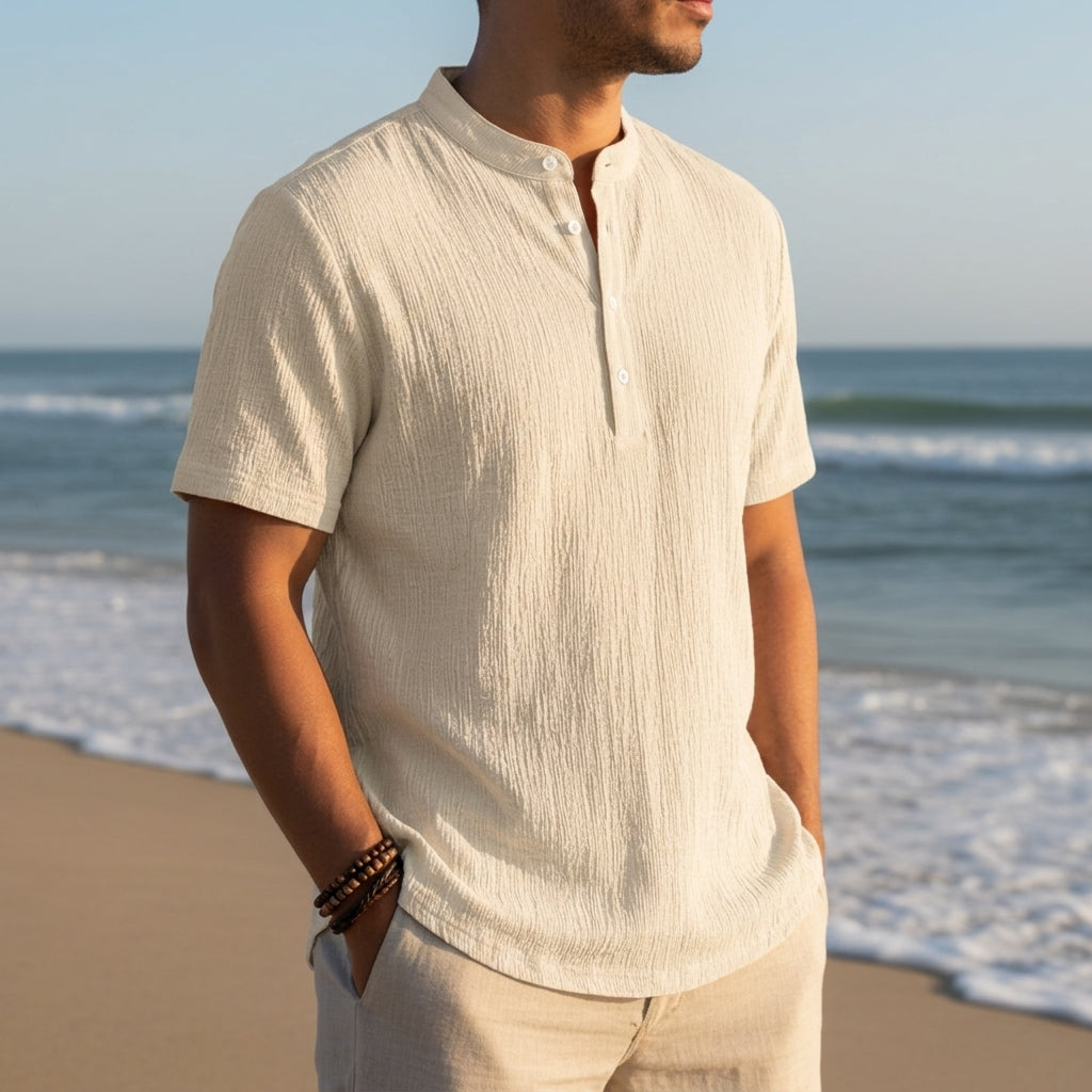 Samuel | Palermo Mandarin-Collar Shirt