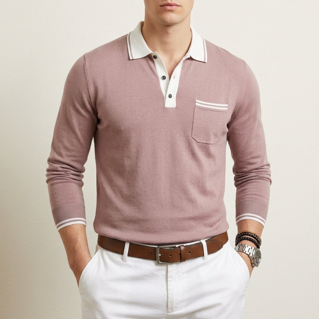 Samuel | Paxos Contrast Trim Polo Shirt