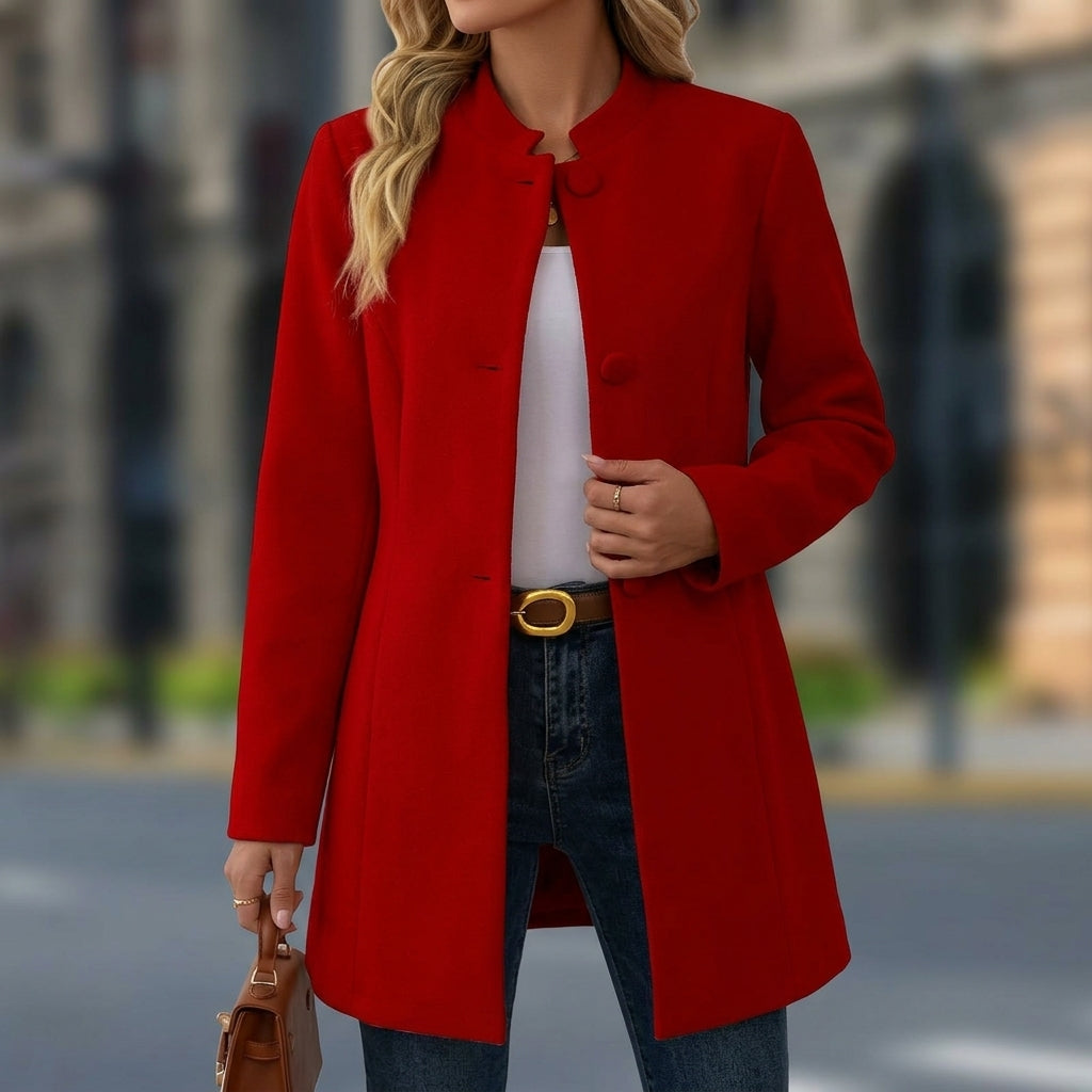 Scarlett | Elvissa Stand Collar Blazer