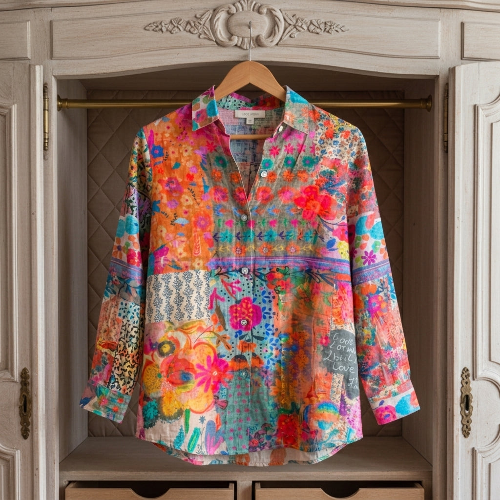 Scarlett | Estepona Button Front Blouse