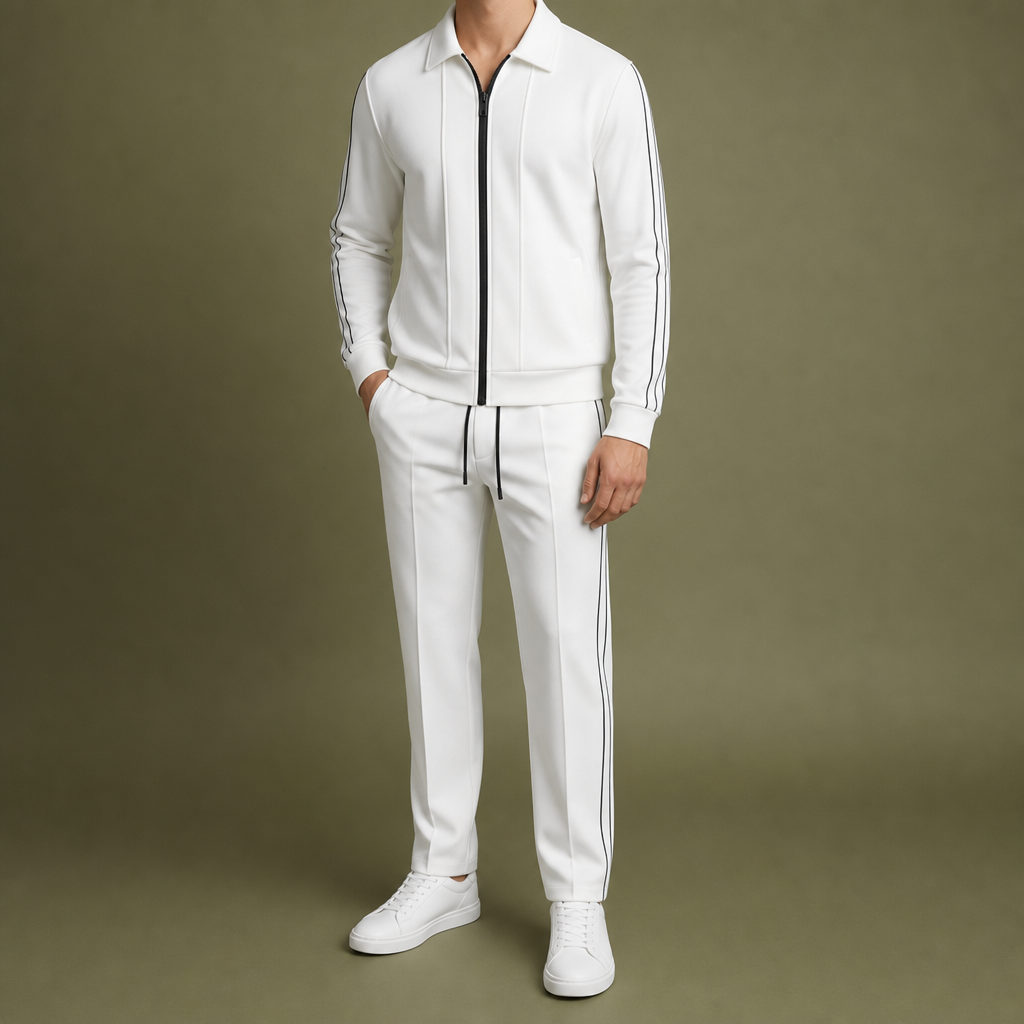 Sebastian | Monreale Stripe Zip Tracksuit Set