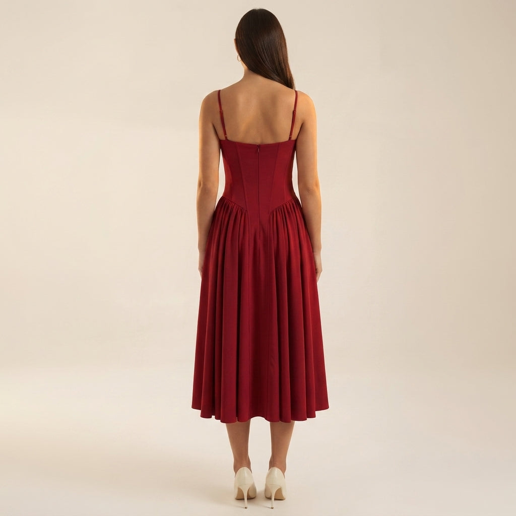 Sophie | Ravello Floral Corset Midi Dress