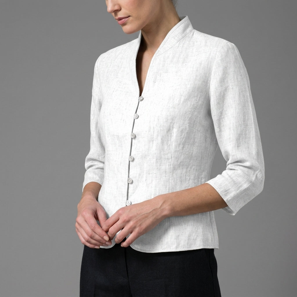 Stella | Noto Stand-Collar Blouse