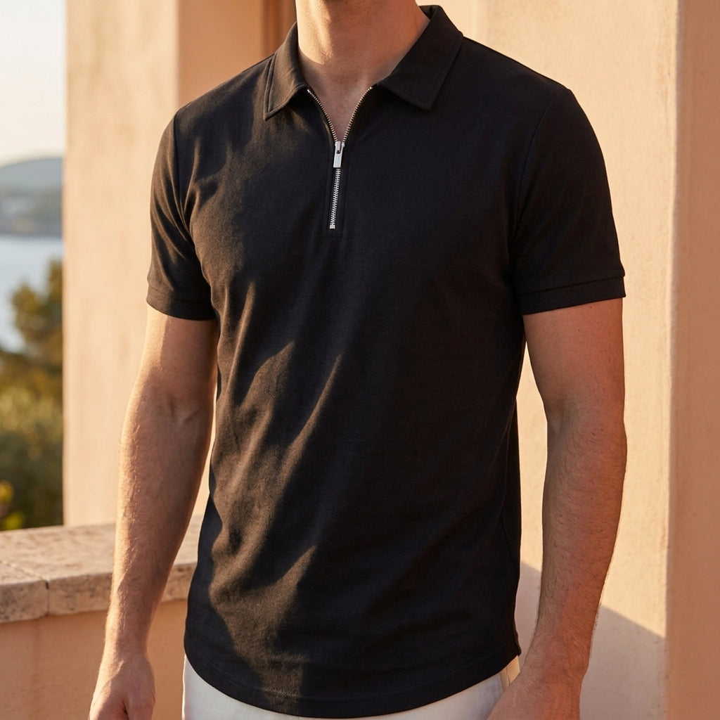 Thomas | Montalcino Quarter-Zip Polo Shirt