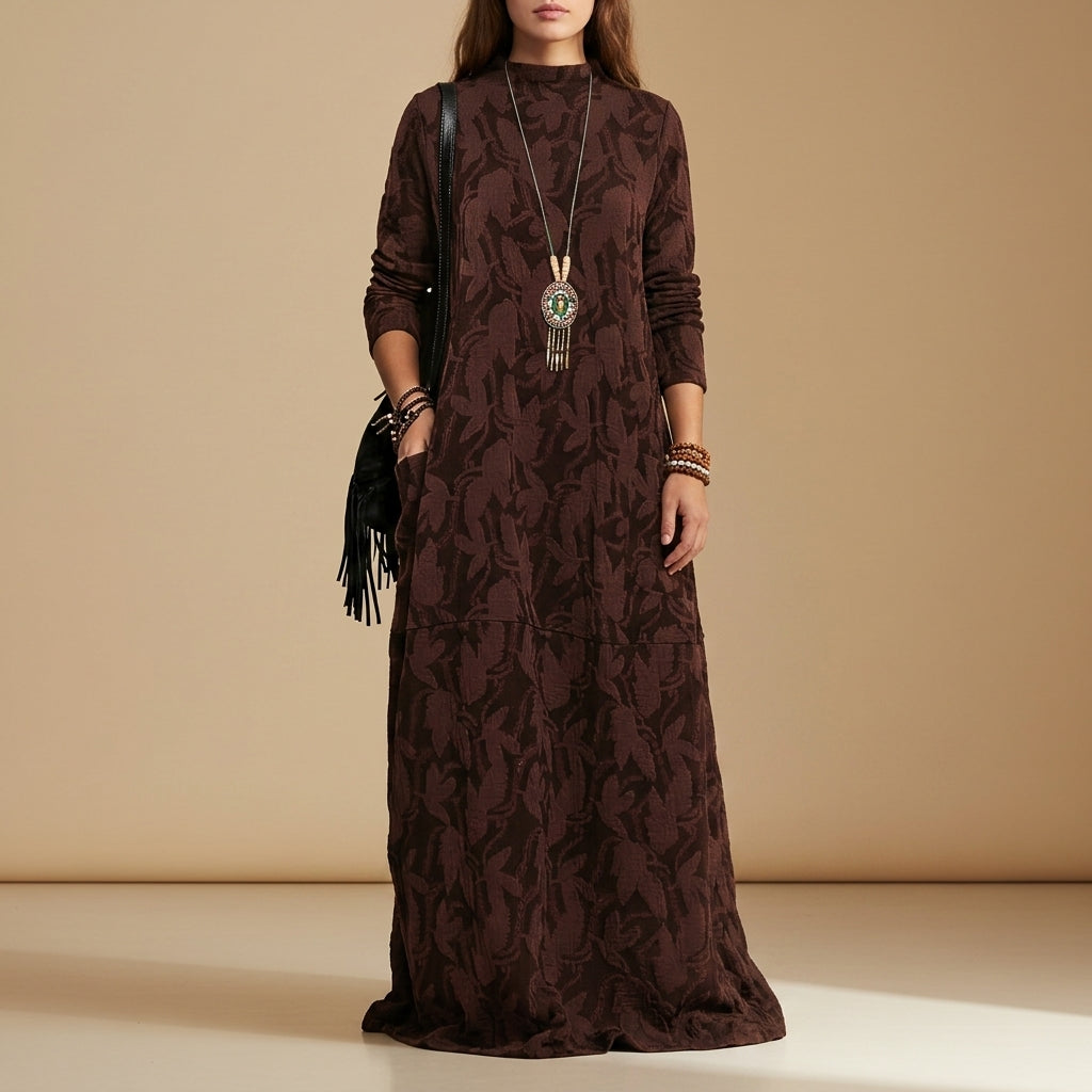 Valerie | Tarifa Maya's Jacquard Midi Dress
