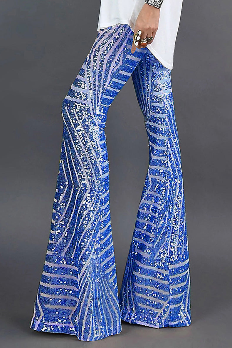 Victoria | Amara Sequin Flare Pants