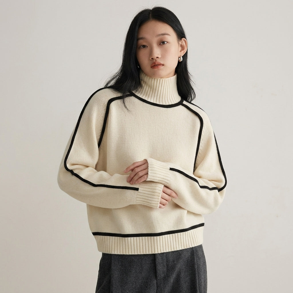 Violet | Merano Knit Turtleneck