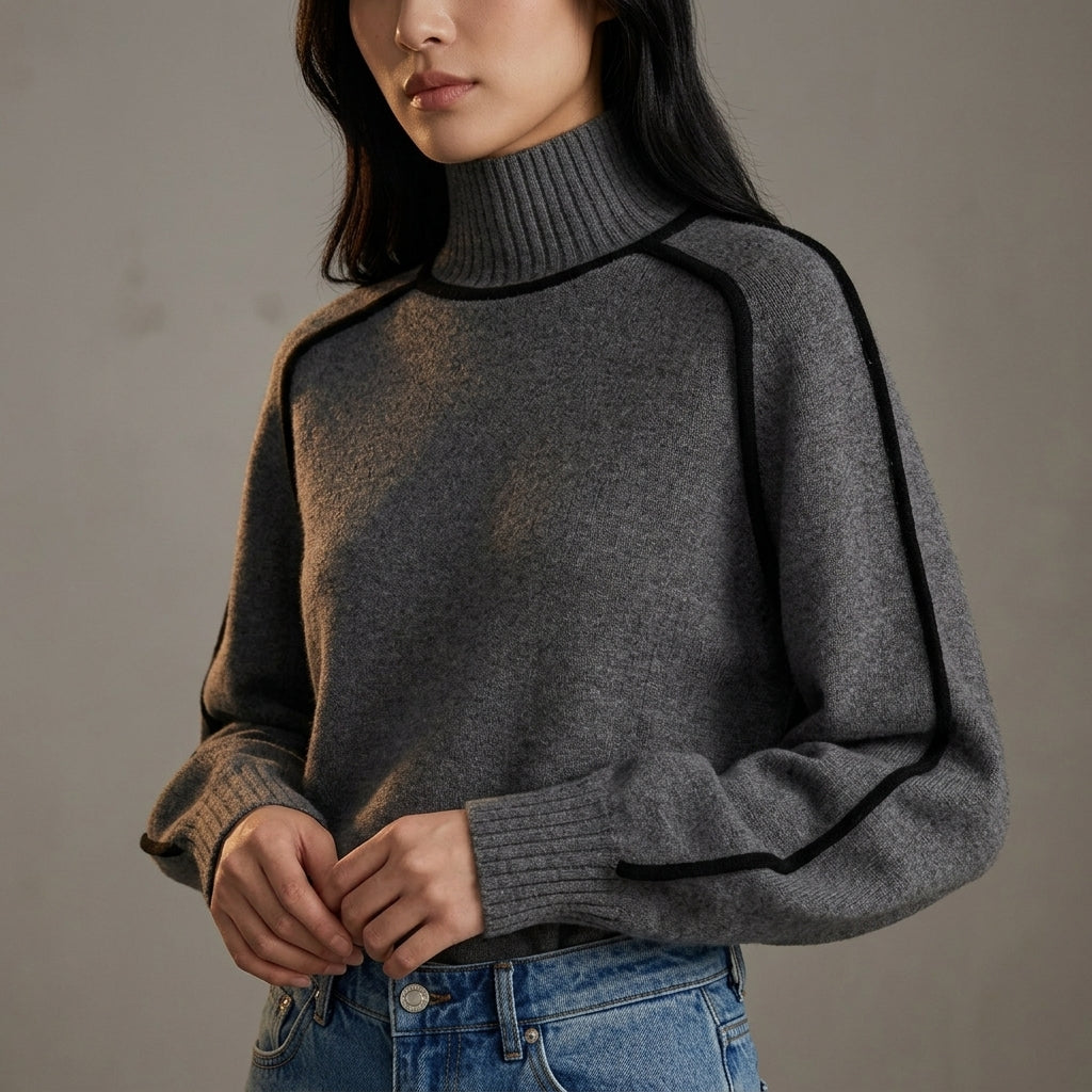 Violet | Merano Knit Turtleneck