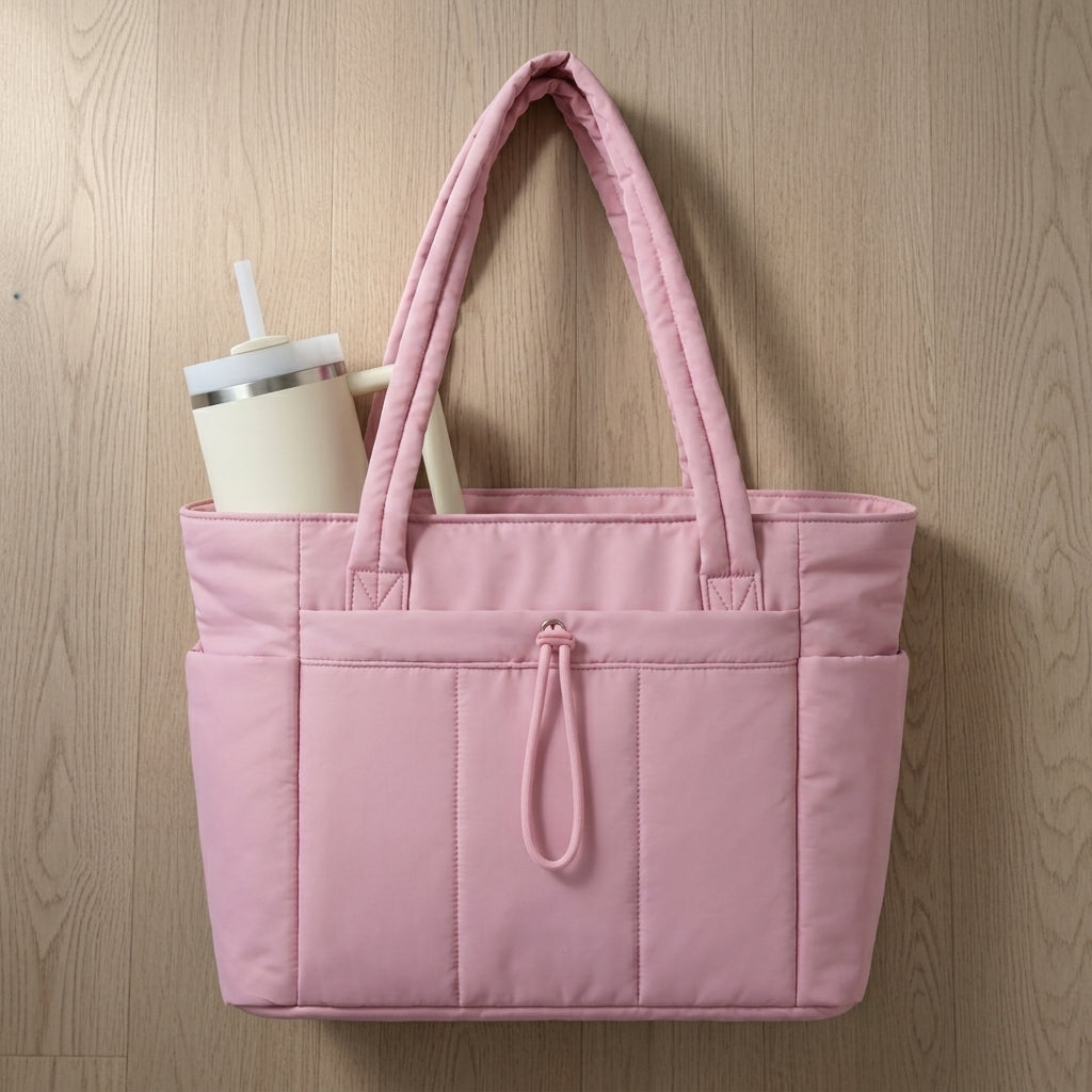 Violet | Trani Quilted Puffer Tote