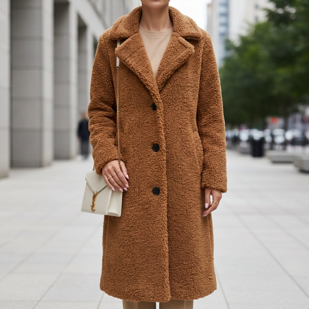 Willow | Geneva Oversized Teddy Long Coat