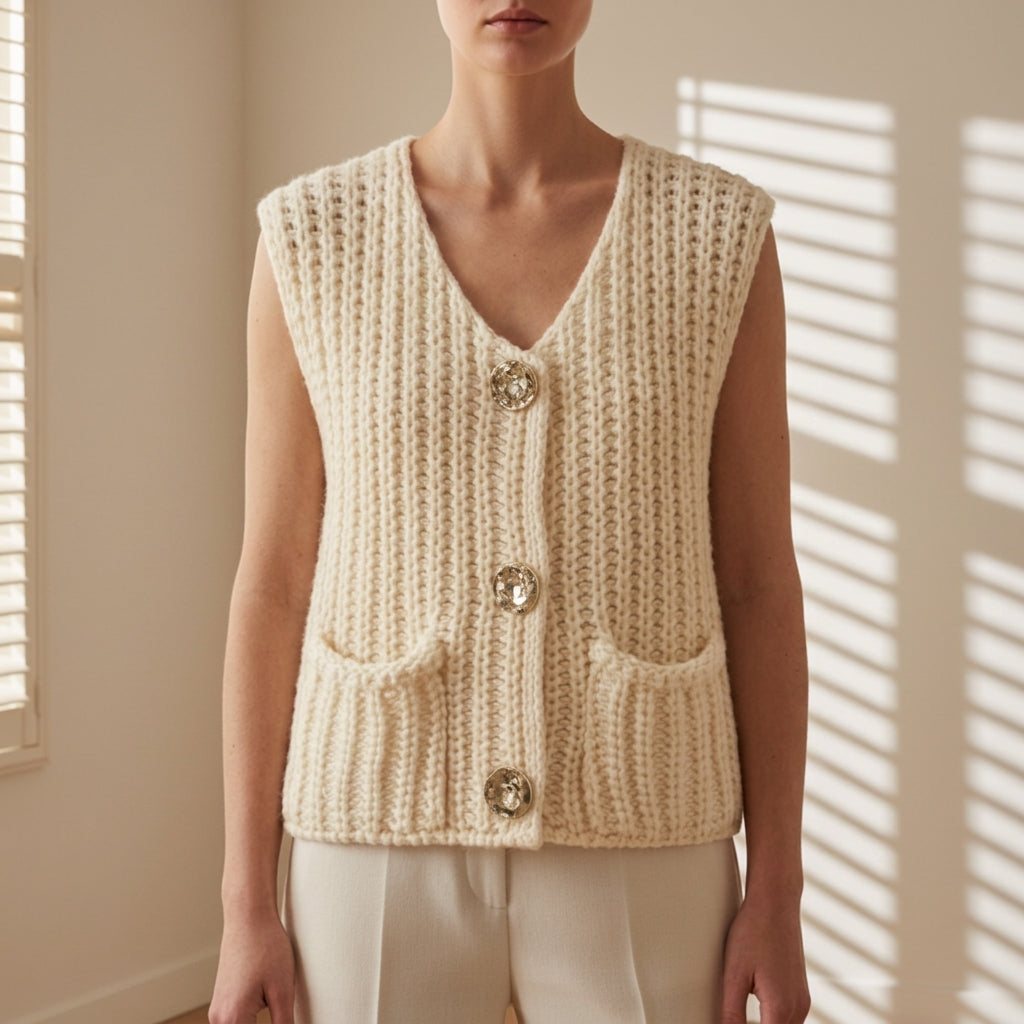 Zoe | Elira Cable Knit Sweater Vest