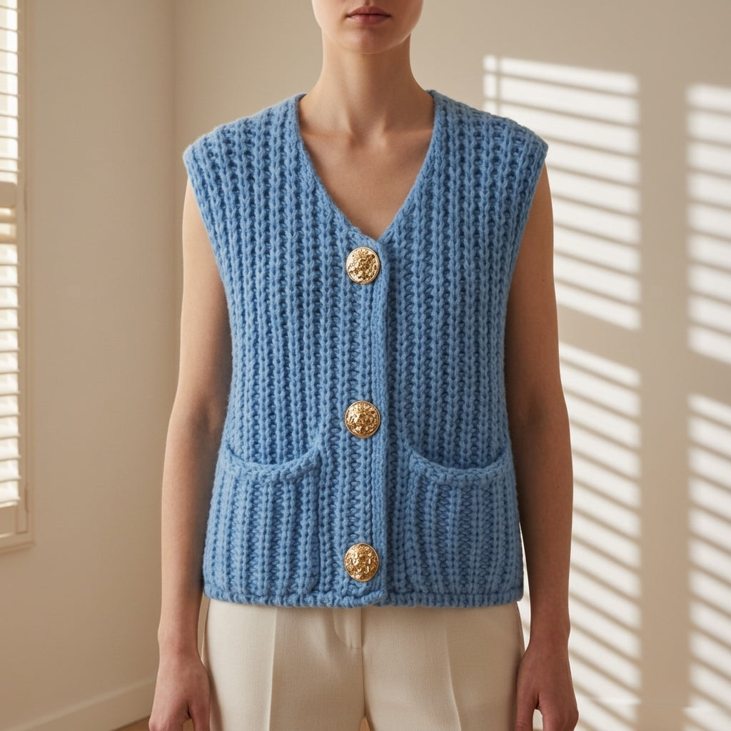 Zoe | Elira Cable Knit Sweater Vest