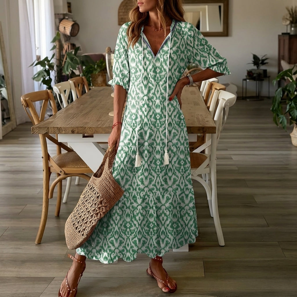 Zoey | Capri Print Kaftan Dress