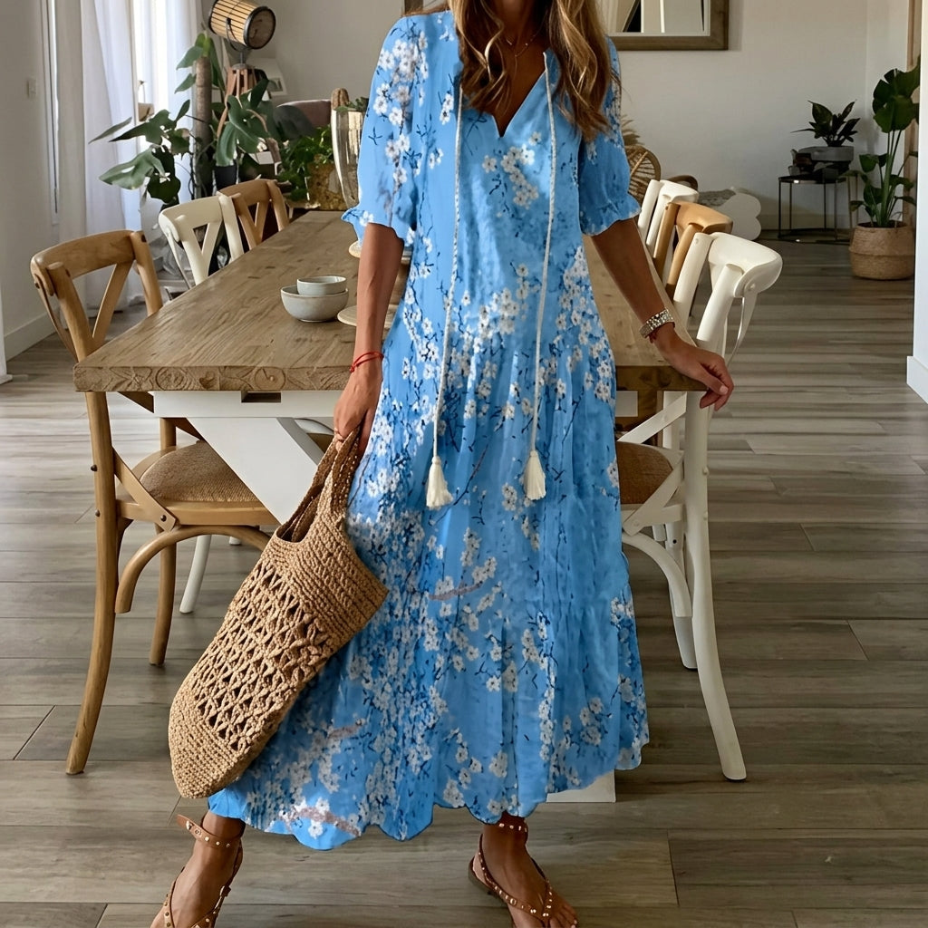 Zoey | Capri Print Kaftan Dress