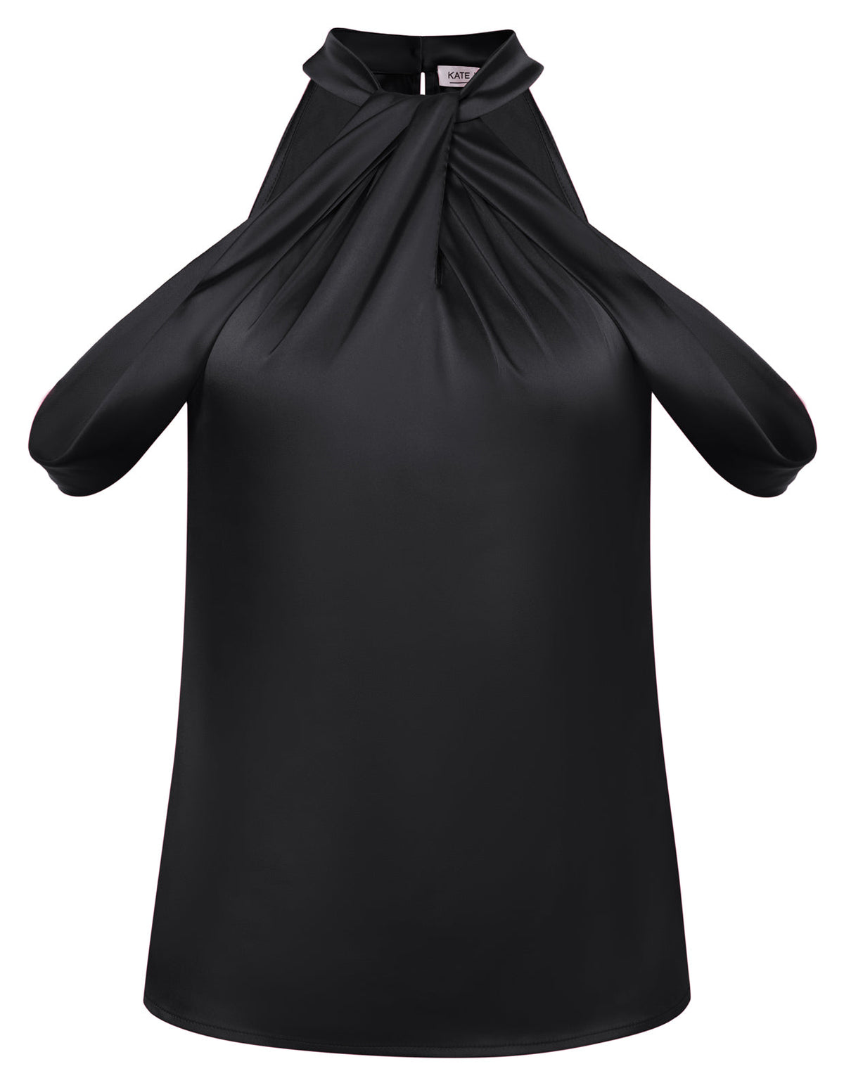 Women's Relaxed-Fit Keyhole Sweater – Black