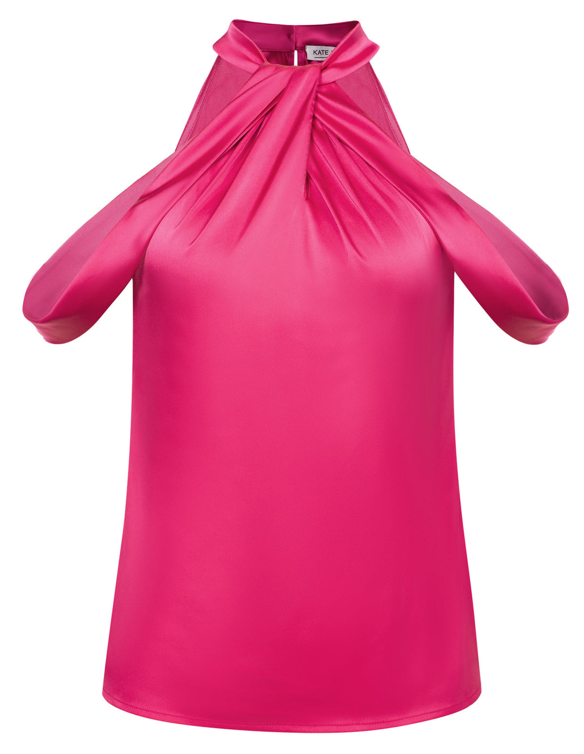 Women's Relaxed-Fit Keyhole Sweater – Deep Pink