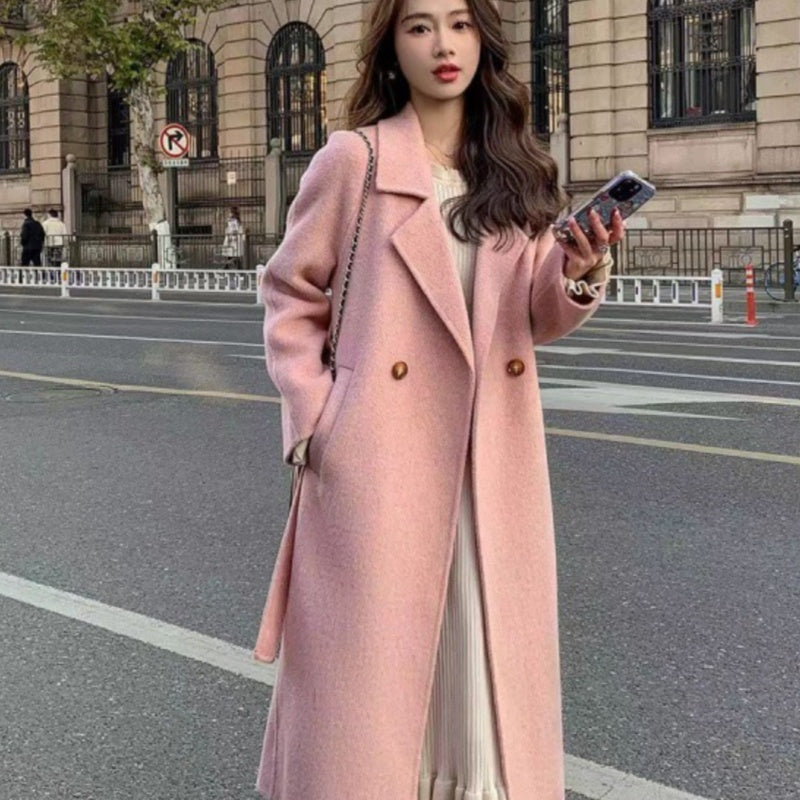 Women's Winter Coat – Black, Pink